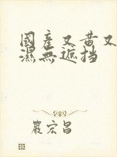 国产又黄又紧又湿无遮挡