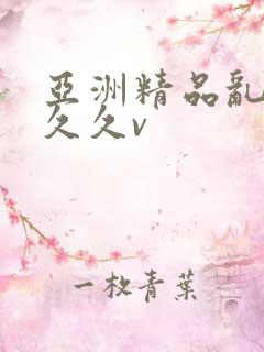 亚洲精品乱码久久久v