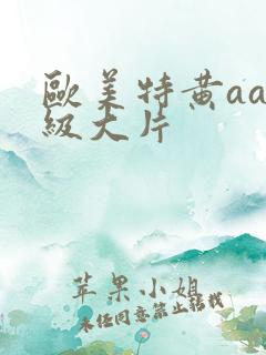 欧美特黄aaa级大片