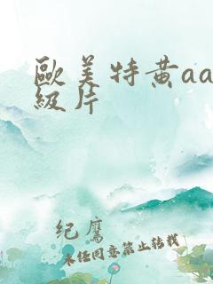 欧美特黄aaa级片