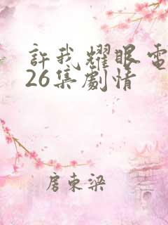 许我耀眼电视剧26集剧情