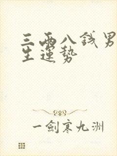 三两八钱男命一生运势