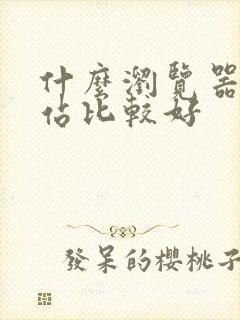 什么浏览器看网站比较好