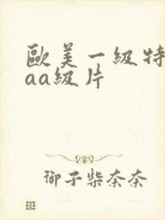 欧美一级特黄aaa级片
