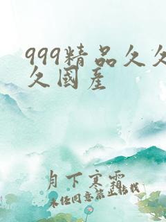 999精品久久久国产