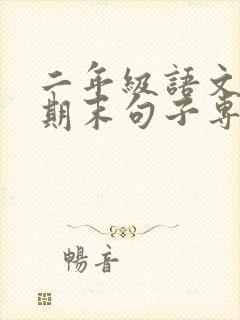 二年级语文下册期末句子专项