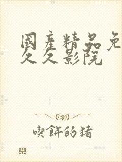 国产精品免费久久久影院