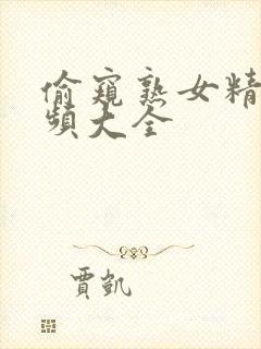 偷窥熟女精品视频大全