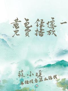 黄色录像一级片免费播放