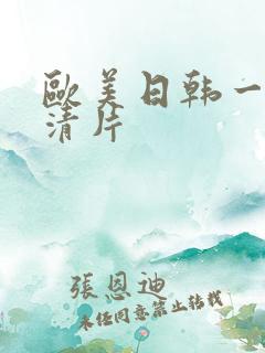 欧美日韩一级高清片