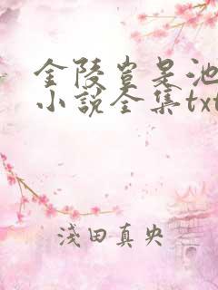 金陵岂是池中物小说全集txt下载
