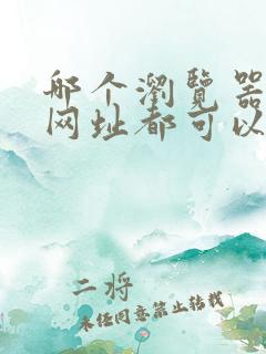 哪个浏览器什么网址都可以打开