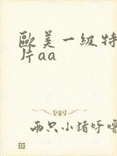 欧美一级特黄大片aa