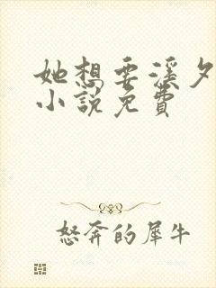 她想要溪夕汐的小说免费