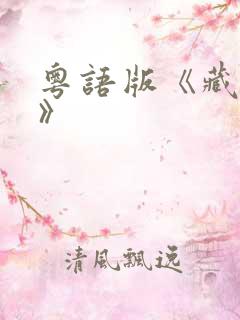 粤语版《藏海传》