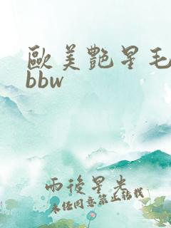 欧美艳星毛茸茸bbw