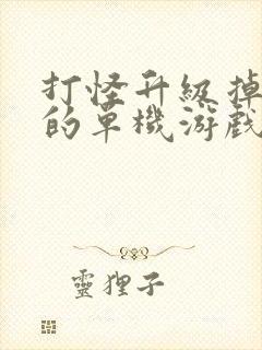 打怪升级掉装备的单机游戏