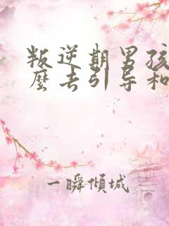 叛逆期男孩子怎么去引导和沟通