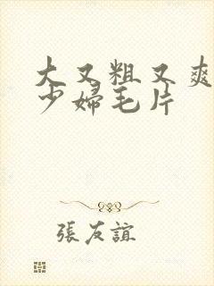 大又粗又爽又黄少妇毛片