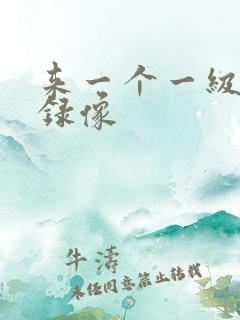 来一个一级黄色录像