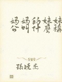 妈妈的妹妹的老公叫什么称呼