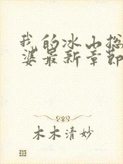 我的冰山总裁老婆最新章节阅读