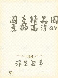 国产精品国产自产拍高清av