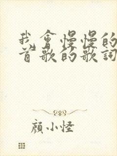 我会慢慢的是哪首歌的歌词