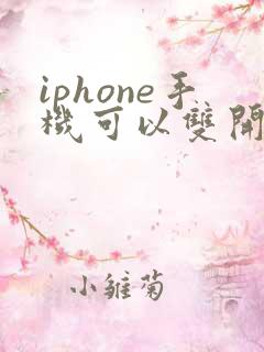 iphone手机可以双开微信吗