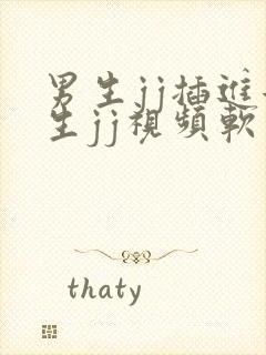 男生jj插进女生jj视频软件