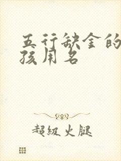 五行缺金的字男孩用名