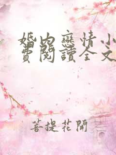 婚内恋情小说免费阅读全文