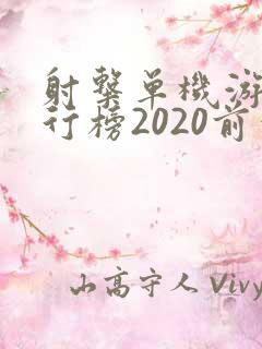 射击单机游戏排行榜2020前十名