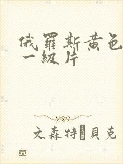 俄罗斯黄色录像一级片