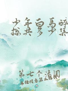 少年白马醉春风总共多少集