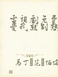 电视剧免费观看爱我就别想太多