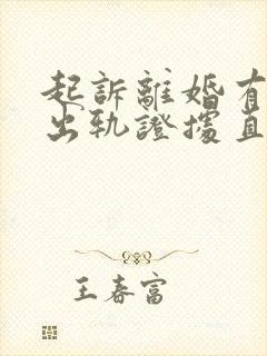 起诉离婚有对方出轨证据直接判么