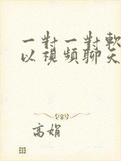 一对一对软件可以视频聊天