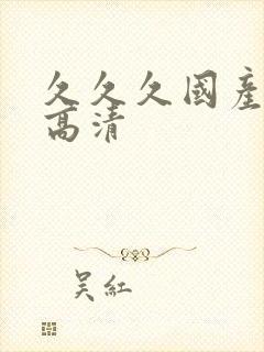 久久久国产精品高清