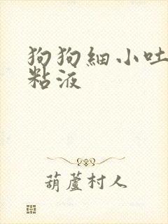 狗狗细小吐白色粘液