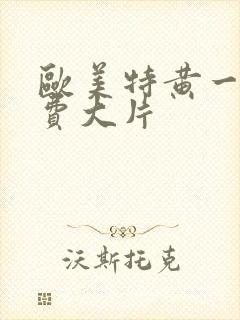 欧美特黄一级免费大片