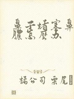 鼻子堵塞鼻涕黄脓怎么办