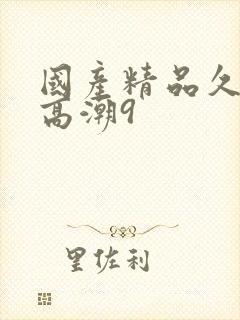 国产精品久久久高潮9