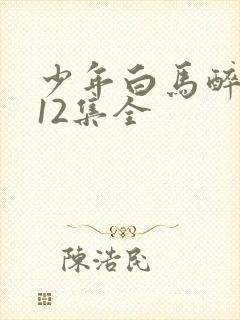 少年白马醉春风12集全