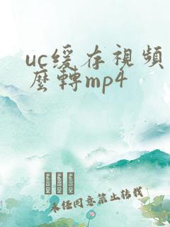 uc缓存视频怎么转mp4