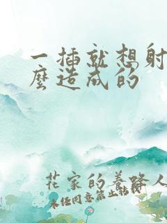 一插就想射是什么造成的