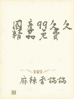 国产99久久久精品免费