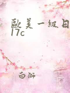 欧美一级日韩片17c