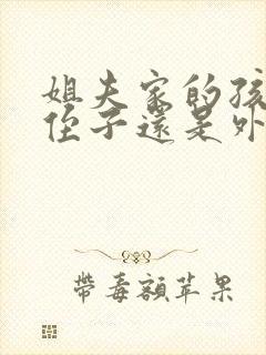 姐夫家的孩子是侄子还是外甥