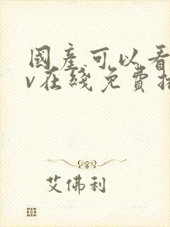 国产可以看的av在线免费播放